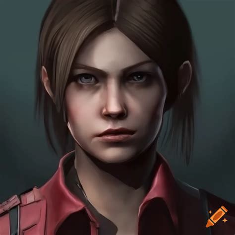 Portrait Of Claire Redfield From Resident Evil 2 On Craiyon