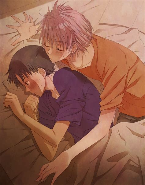 Ikari Shinji And Nagisa Kaworu Neon Genesis Evangelion Drawn By