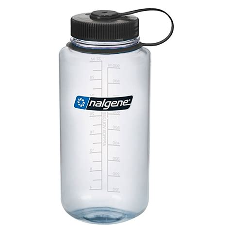 Nalgene Wide Mouth Bottle 32 Oz Clear W Black Cap