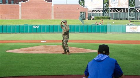 Dvids Images Shoffner Throws First Pitch Image Of