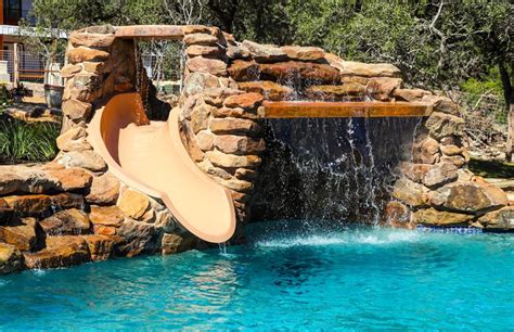 Swimming Pool Rock Slides Photos│ Blue Haven Pools Dream Backyard