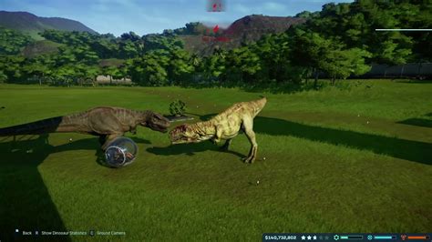 This was an error in the script. Jurassic World Giganotosaurus Vs T-Rex With Gyrosphere In ...