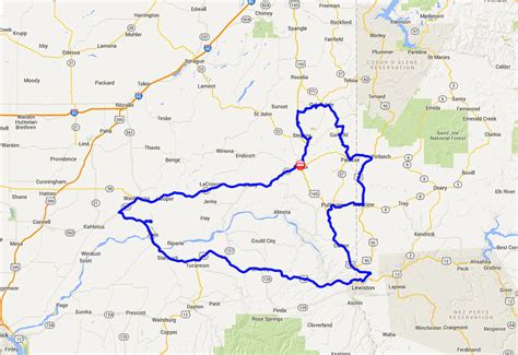 Palouse Region Map