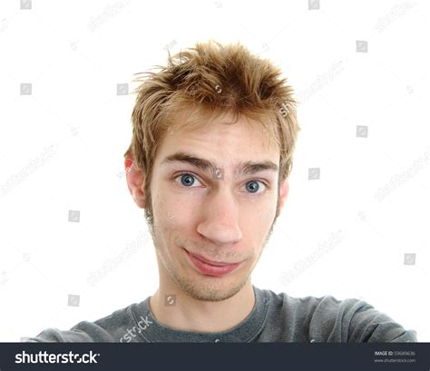 A Generic White Cauasian Young Adult Male Smiling With A Pleasant Look