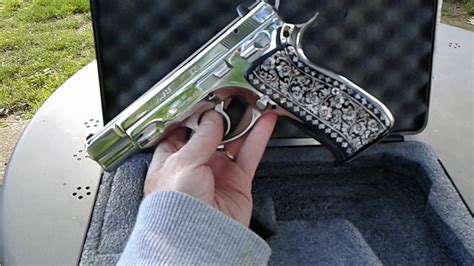 Cz 75b High Stainless With Pearl Inlay Grips Youtube