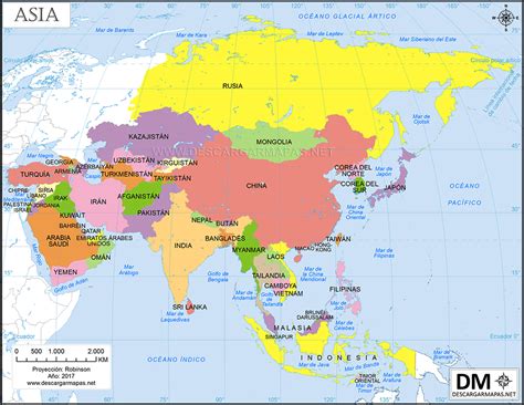 Mapa Político De Asia Descargar Mapas