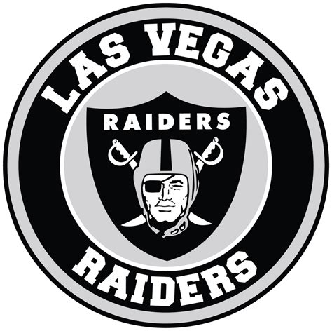 Las Vegas Raiders Circle Logo Vinyl Decal / Sticker 5 sizes!! | Sportz For Less