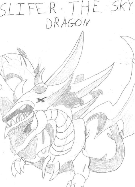 Yu Gi Oh Slifer The Sky Dragon Coloring Pages Coloring Pages