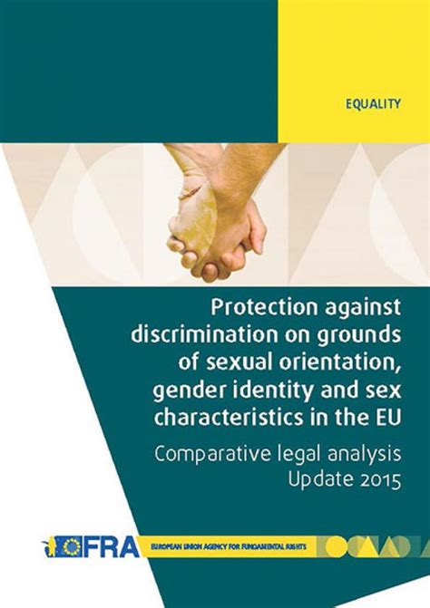 Protection Against Discrimination On Grounds Of Sexual Orientation Gender Identity And Sex