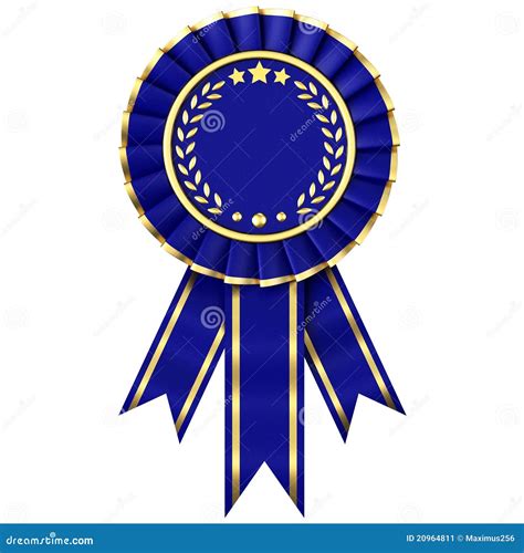 Blue Ribbon Award Stock Image Image 20964811