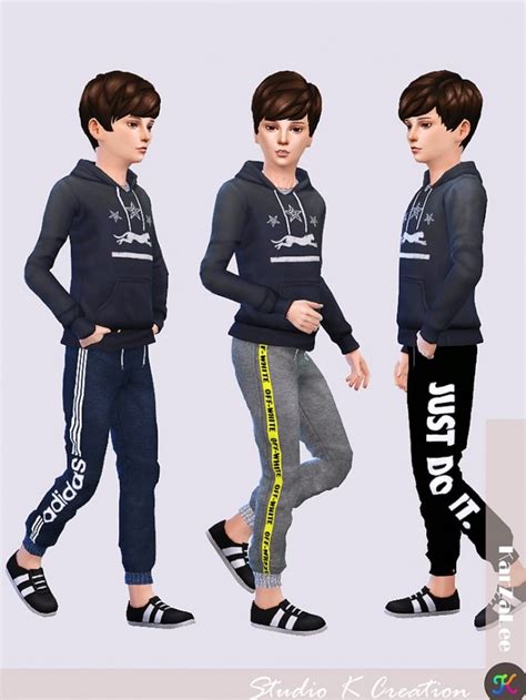 Jogger Sport Long Pants Kids Version At Studio K Creation Sims 4 Updates