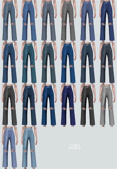 Oversized Jeans Baggy Jeans Marigold Sims 4 Sims 4 Cheats Flair