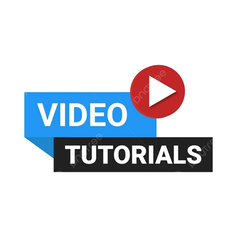 Online Video Tutorials Education Button Video Tutorials Button