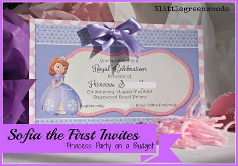 Baby dress card template printable invitations cards or. Sofia the First Birthday Invitations Diy Birthday Party Ideas 100 Diy Birthday Invites Ideas in ...