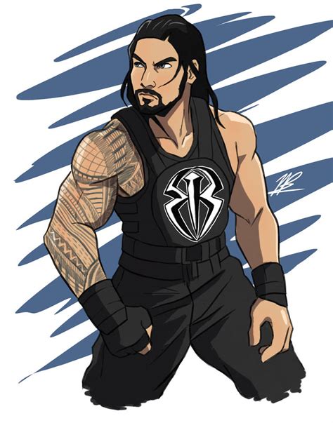Roman Reigns Cartoon Drawing At Explore Collection