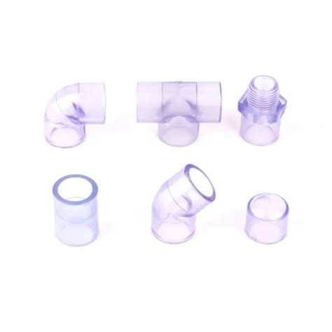 Inner Dia 20mm Transparent Pvc Pipe Connectors High Quality Standard