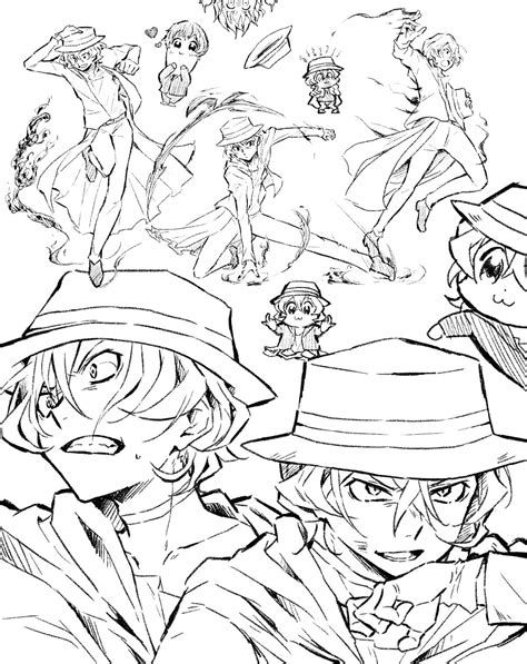 Bungou Stray Dogs Coloring Pages Wonder Day — Coloring Pages For