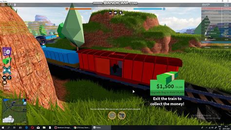 Roblox Jailbreak Robbing The Cargo Train And The Passenger Train Youtube