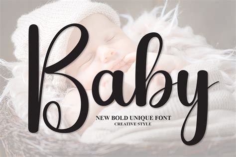 Baby Font By Creativewhitee · Creative Fabrica