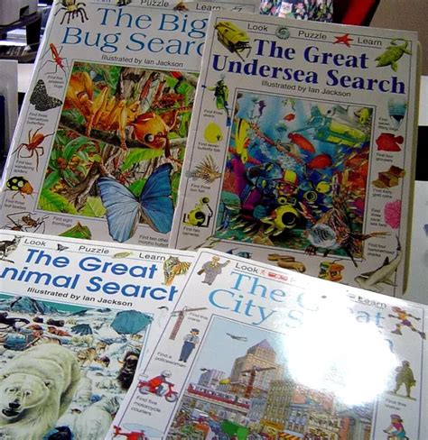 Lot Of 4 Usborne Scholastic Books Look Puzzle Learn Undersea City