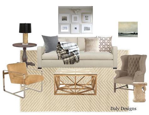 Daly Designs Living Room Design Board Dreamy Nuetrals