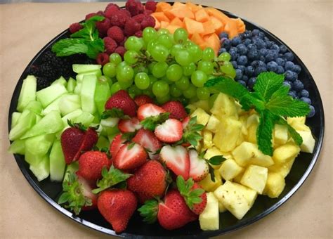 Sliced Seasonal Fruit Platter Mazzaros Italian Market