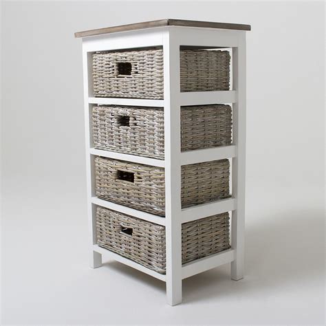 All storage units, whether the materials are stored on standard pallets, wire baskets or other containers, are assigned an identifier — a number — which is maintained in the system as the storage unit number. Storage Cabinet with Wicker Baskets | ... Bay Four Basket ...