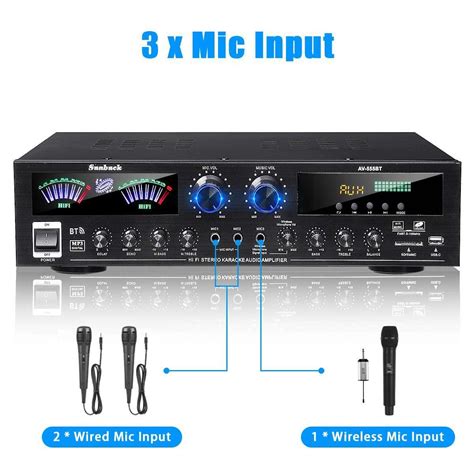 Shop Generic Av W V V Bluetooth Audio Power Amplifier Home Theater Amplifiers