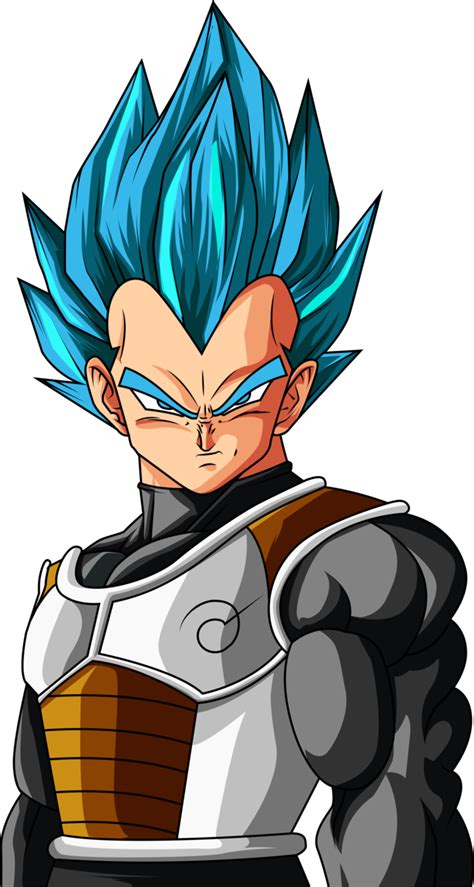 Vegeta reached this level after powering up. Super Saiyan Blue Vegeta-Evolution of the Saiyans by ...