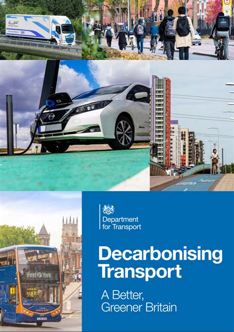 Department For Transport Transport Decarbonisation Plan Quick Review