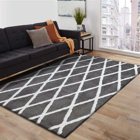 Royaloak Silky Polyester Carpet 80 X150 Cm Grey