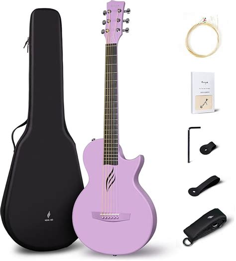 Enya Nova Go Carbon Fiber Acoustic Guitar 12 Size Beginner Adult