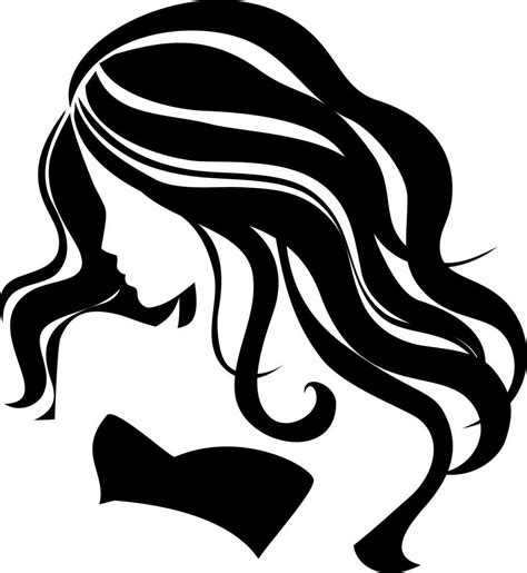 She can style it sleek and straight or soft and curly; Flowing Hair Silhouette | Clipart Panda - Free Clipart ...