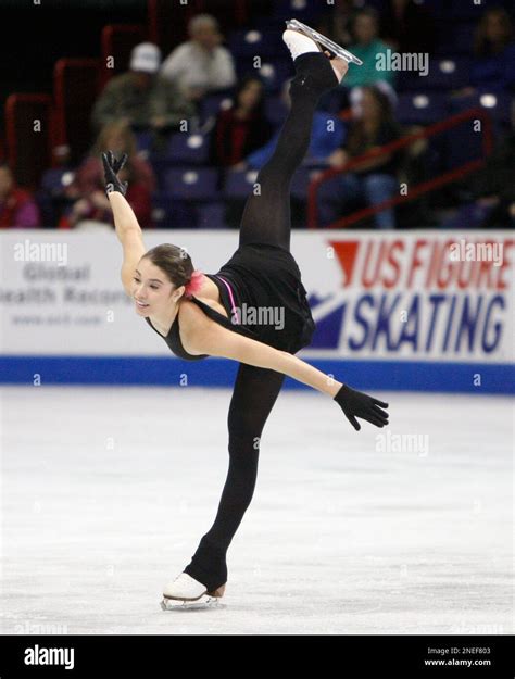 Alissa Czisny Skates During Practice At The Us Figure Skating