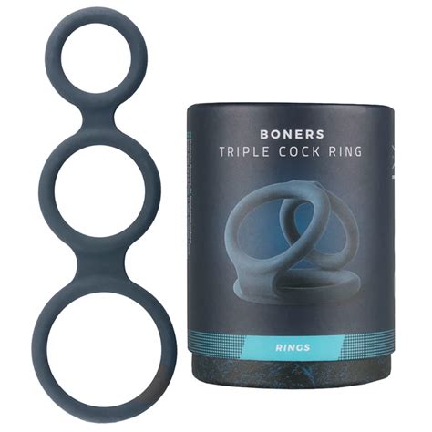 Boners TRIPLE COCK RING elastyczny pierścień erekcyjny Sensu Sex shop