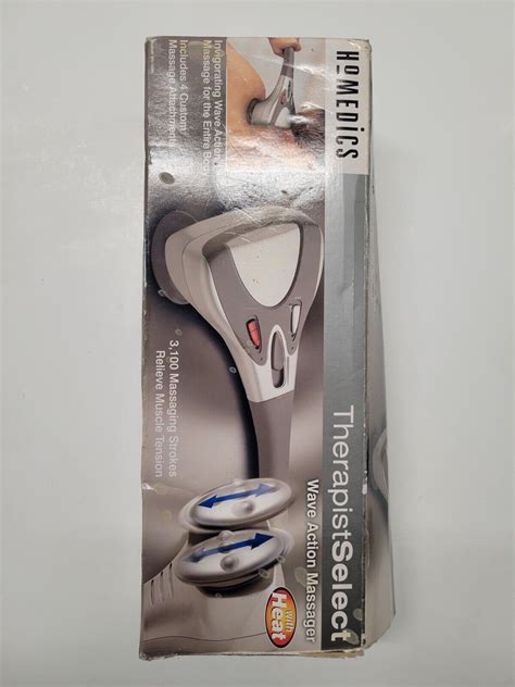 homedics therapist select wave action full body massager with heat wv 100h ebay