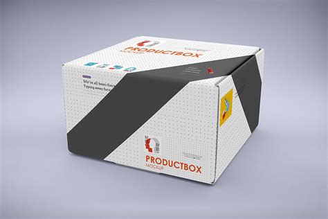 Cardboard Box Mockup Free | Free Mockup | Box mockup, Box mockup free, Free packaging mockup