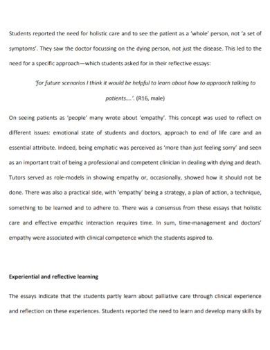 Clinical Reflective Essay Examples Format Pdf Tips