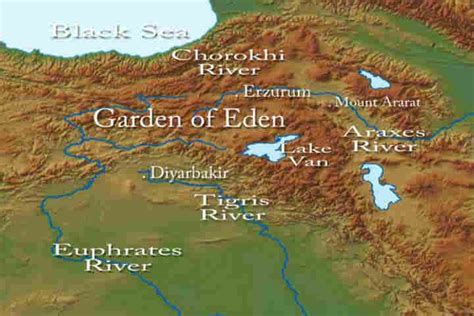 Was The Garden Of Eden Located In Garden Of Eden Bible Mapping Eden
