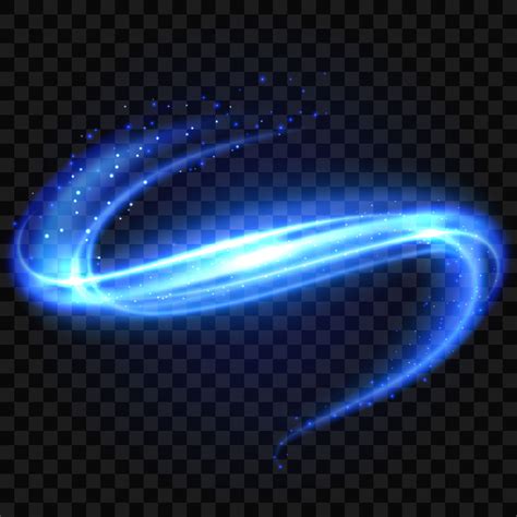 Blue Lamp Glow Energy Flow Speed Lines Light Effect Vector Backgroun