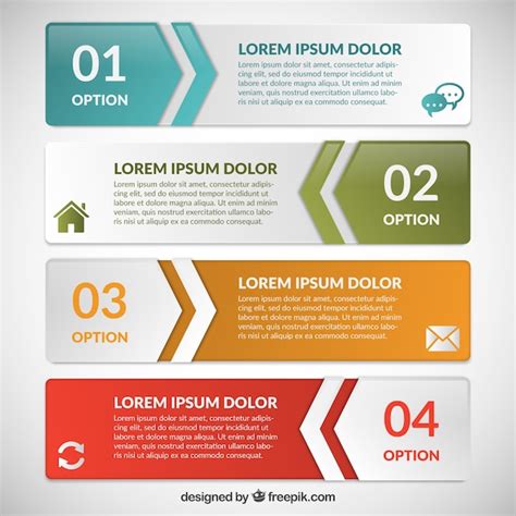 Infographic Banners Template Free Vector