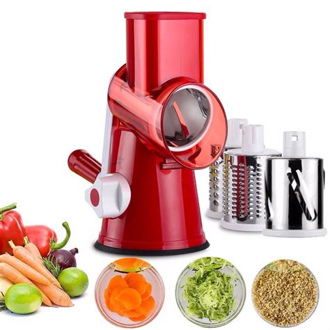 Round Mandoline Slicer Vegetable Cutter Manual Potato Julienne Carrot