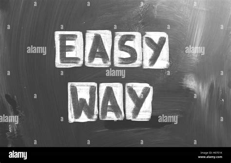 Easy Way Concept Stock Photo Alamy