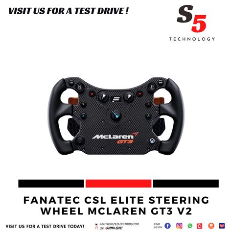FANATEC CSL Elite Steering Wheel Mclaren GT3 V2 Simracing Sim