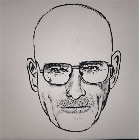 My First Try On Drawing Heisenberg Rbreakingbad