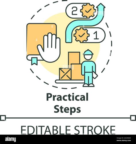 Practical Steps Concept Icon Stock Vector Image And Art Alamy
