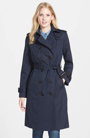 London Fog Double Breasted Trench Coat With Detachable Liner