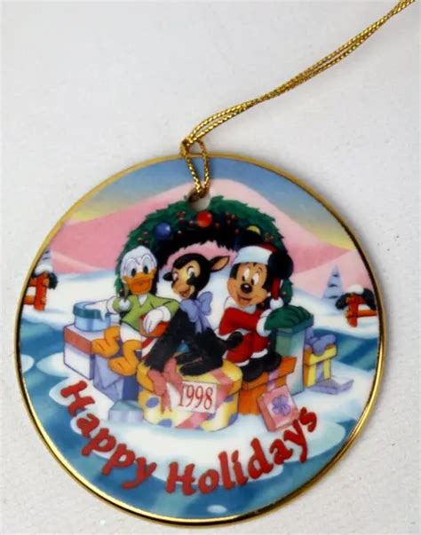 Disneys Christmas Collection 1998 Ornament Mickey Mouse Donald Duck