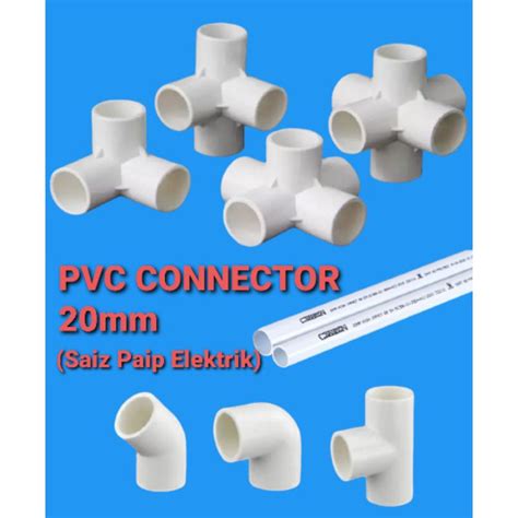20mm Pvc 20mm Inner Diameter Pipe Fitting Joint Connector 3 4 5 6 Way