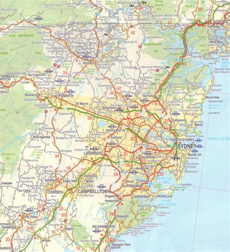Tourist Map Of Sydney City Maps